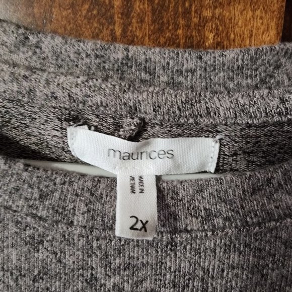 Plus Size Patchwork Sleeve Mixer Tee - Picture 2 of 7